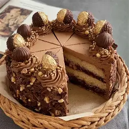 Ferrero Rocher Hazelnut Cake