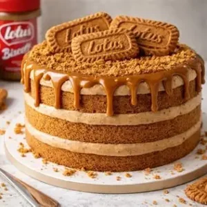Lotus Biscoff Caramelized Cake